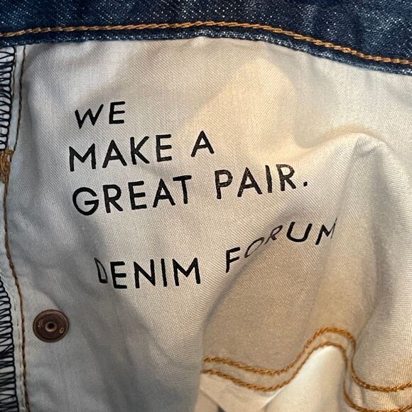 Denim Forum Blue High Rise The Joni High Rise Loose 29L Jeans Size 32 - Picture 12 of 13